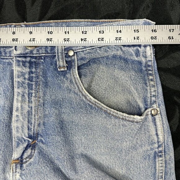 Wrangler 20X Denim Jeans Mens Straight Blue Faded Light 31x29 Y2K Relaxed‎ Work - Picture 8 of 10
